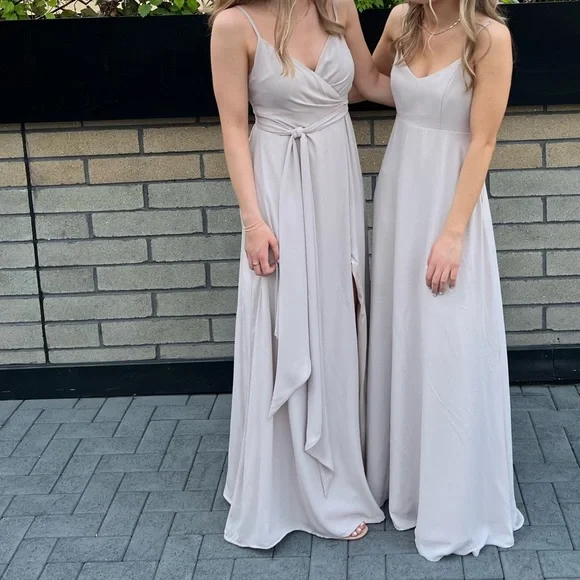 chinese dress ladies Lisa Maxi Dress, in Champagne Luxe Satin | Show Me Your Mumu main image 0
